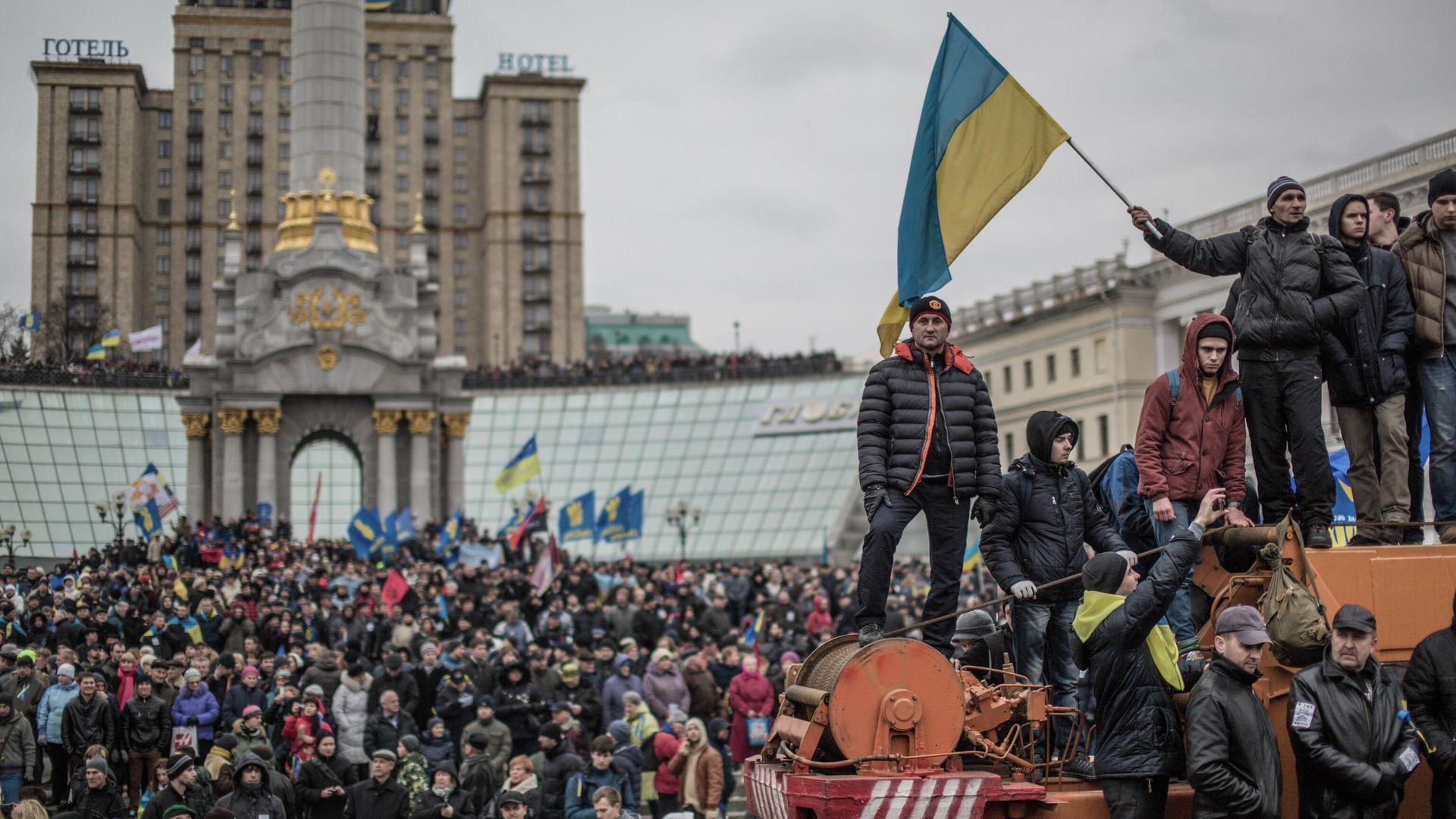 Протесты сторонников евроинтеграции Украины Протесты сторонников евроинтеграции Украины - РИА Новости, 1920, 19.02.2024