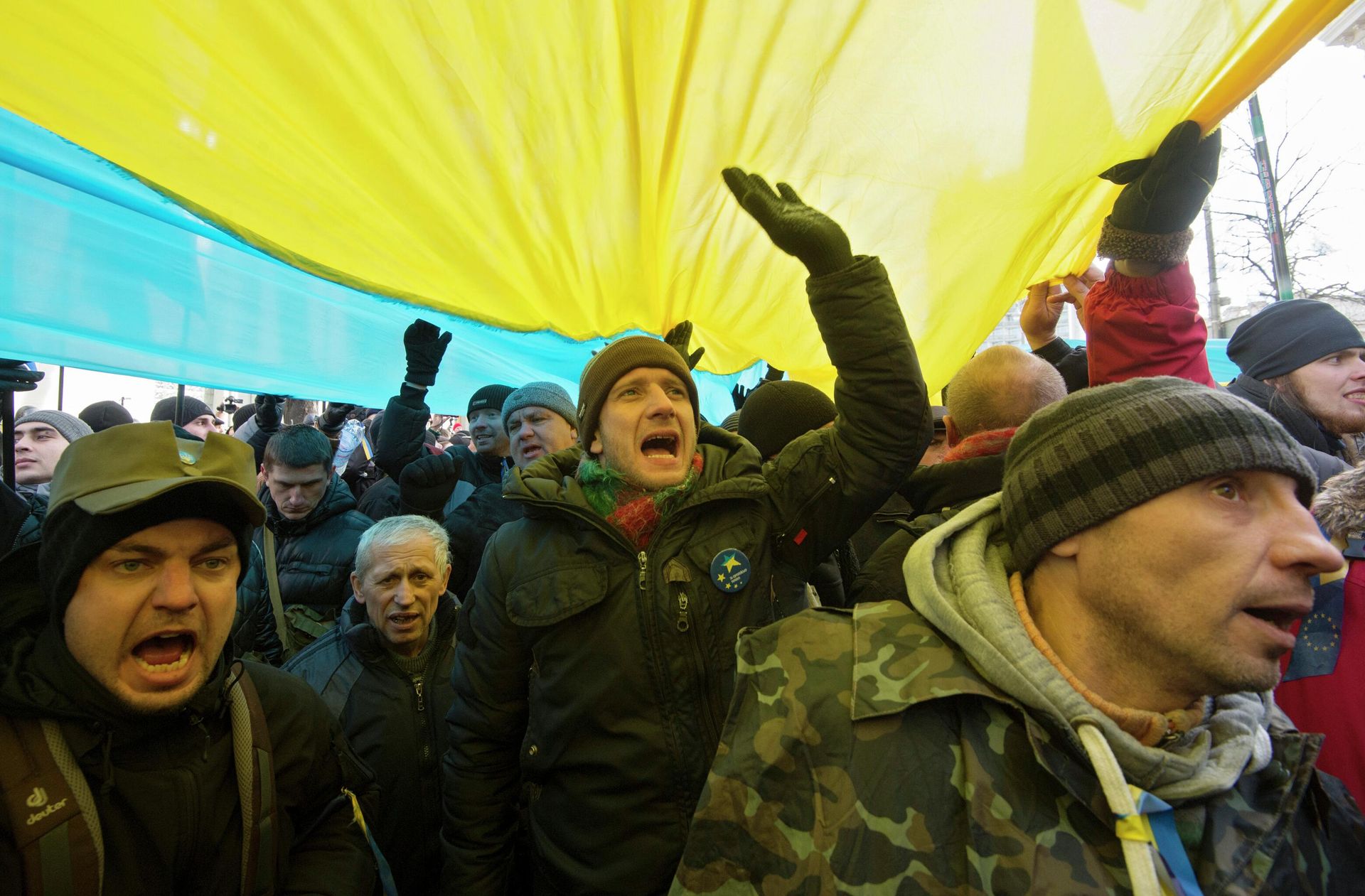 Пикет сторонников евроинтеграции Украины у здания Верховной Рады Пикет сторонников евроинтеграции Украины у здания Верховной Рады - РИА Новости, 1920, 27.10.2023