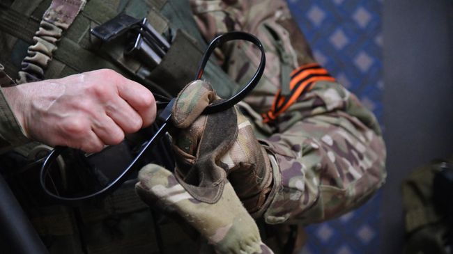 Боец МВД ЛНР в Купянске