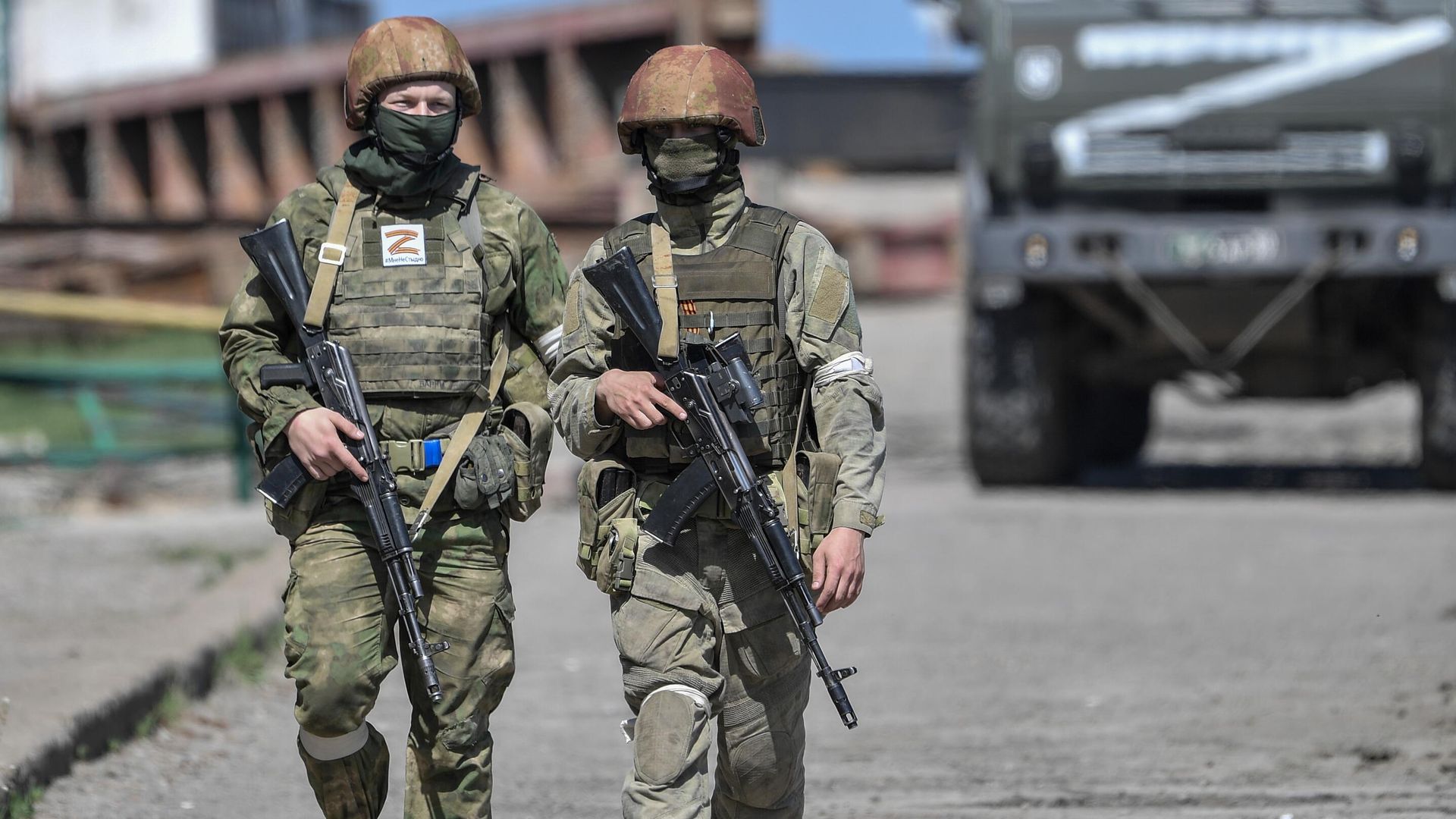 Военнослужащие Росгвардии в Херсонской области Военнослужащие Росгвардии в Херсонской области - РИА Новости, 1920, 06.05.2022