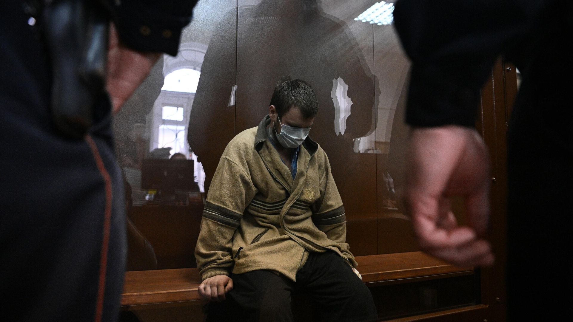 Владимир Степанов, обвиняемый по делу о покушении на телеведущего Владимира Соловьева, в Басманном суде Москвы Владимир Степанов, обвиняемый по делу о покушении на телеведущего Владимира Соловьева, в Басманном суде Москвы - РИА Новости, 1920, 27.04.2022