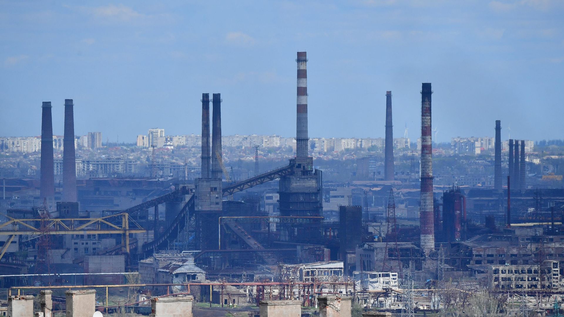Металлургический комбинат Азовсталь в Мариуполе Металлургический комбинат Азовсталь в Мариуполе - РИА Новости, 1920, 01.05.2022