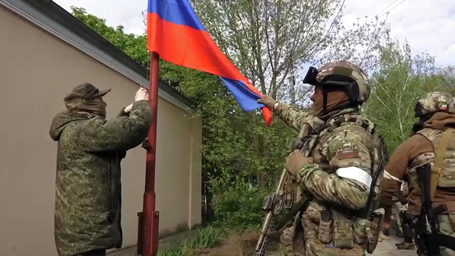 Флаг России в Чернобаевке Флаг России в Чернобаевке - РИА Новости, 1920, 02.05.2022