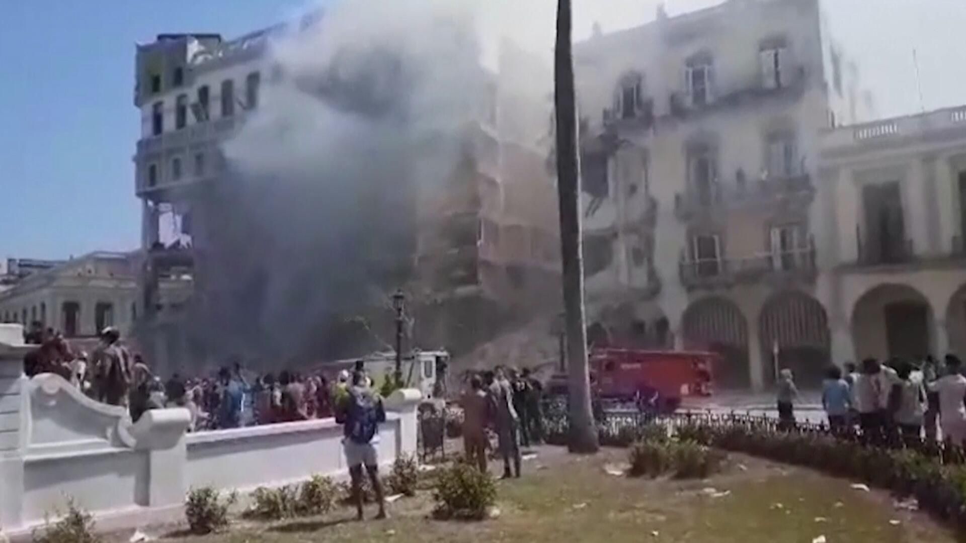 Взрыв в отеле Гаваны. Видео с места ЧП Взрыв в отеле Гаваны. Видео с места ЧП - РИА Новости, 1920, 06.05.2022
