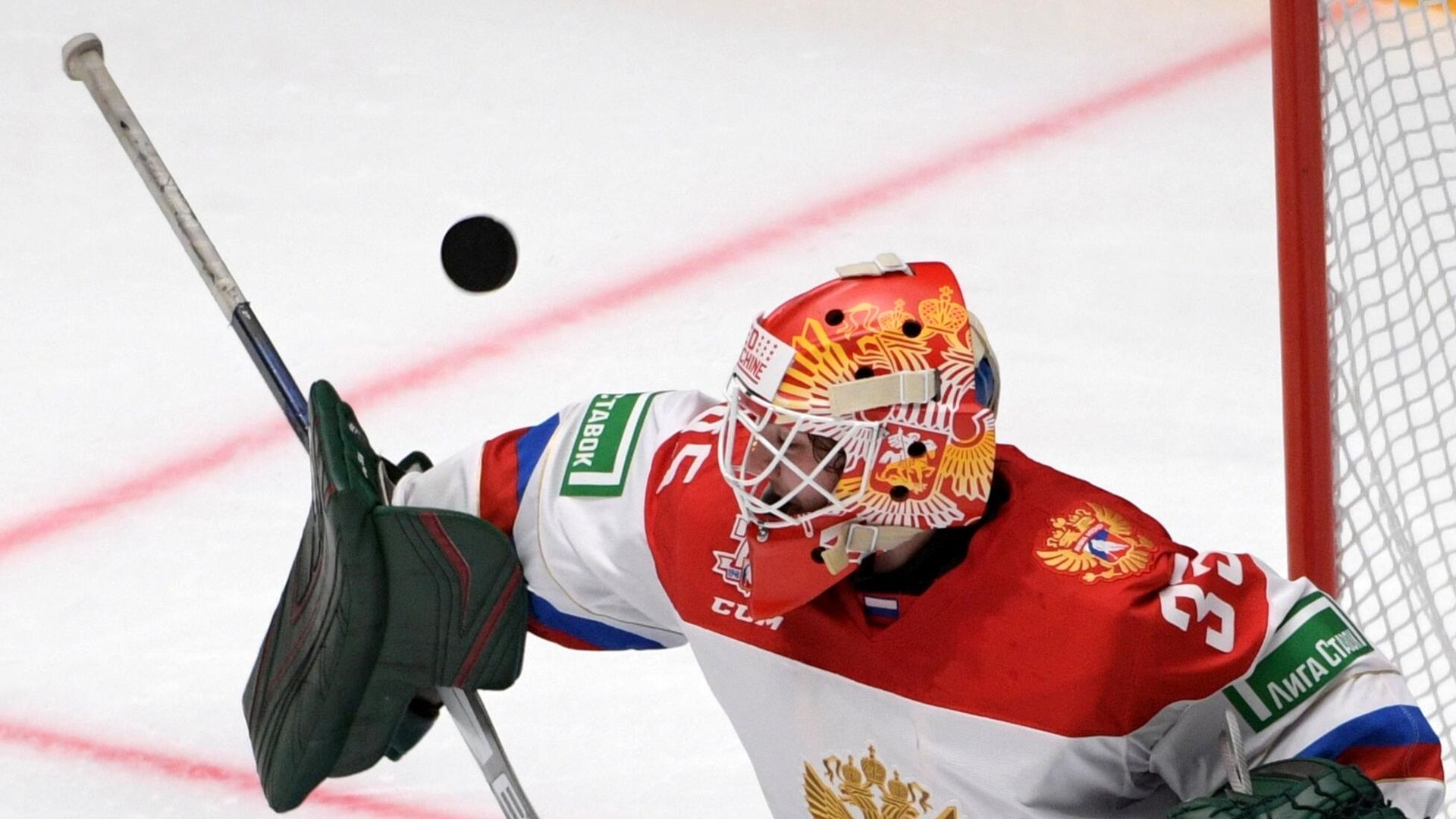 Вратарь сборной России U20 Вячеслав Пекс Вратарь сборной России U20 Вячеслав Пекс - РИА Новости, 1920, 07.05.2022
