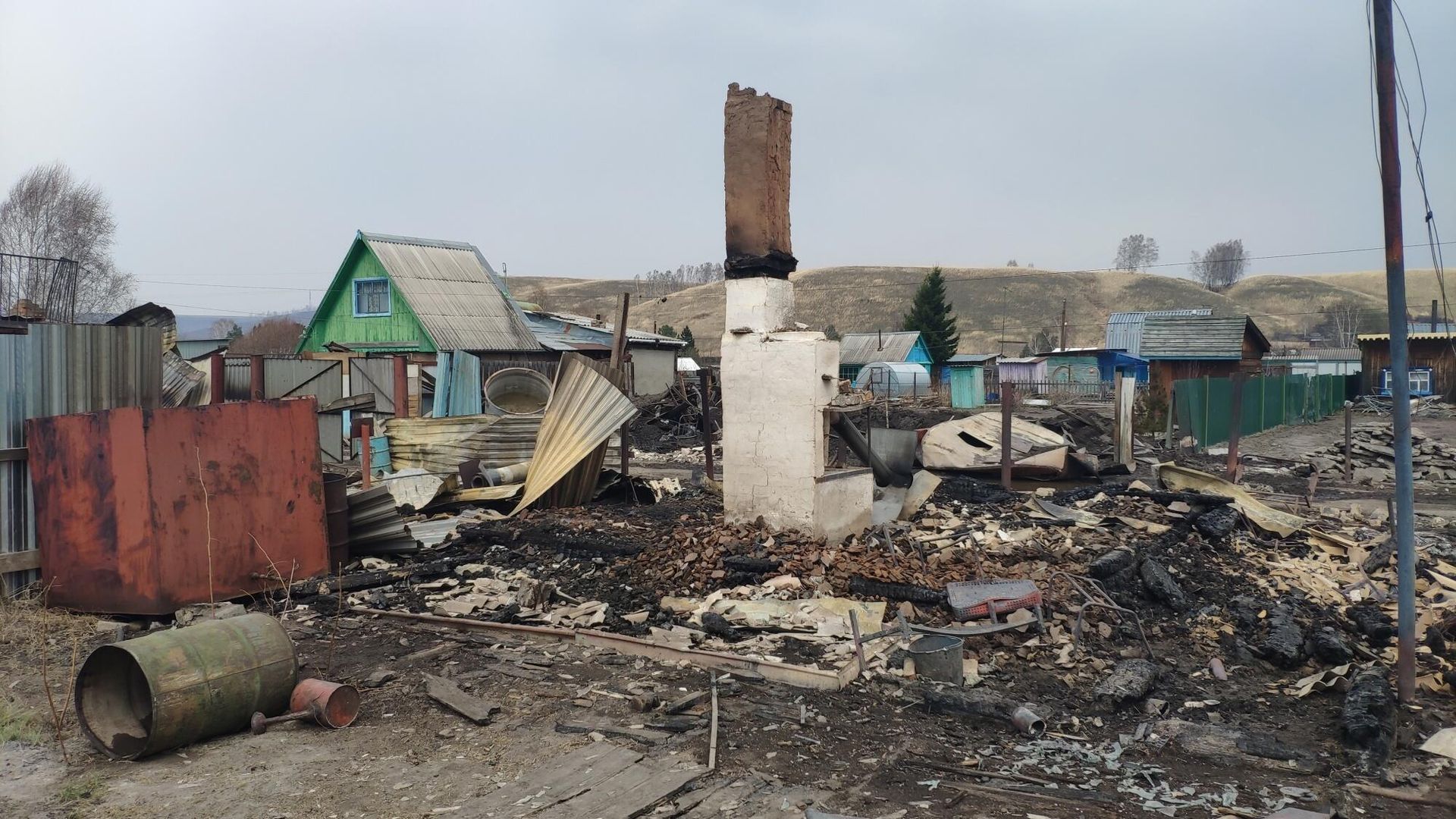 Последствия пожара в Канском районе Красноярского края Последствия пожара в Канском районе Красноярского края - РИА Новости, 1920, 11.05.2022