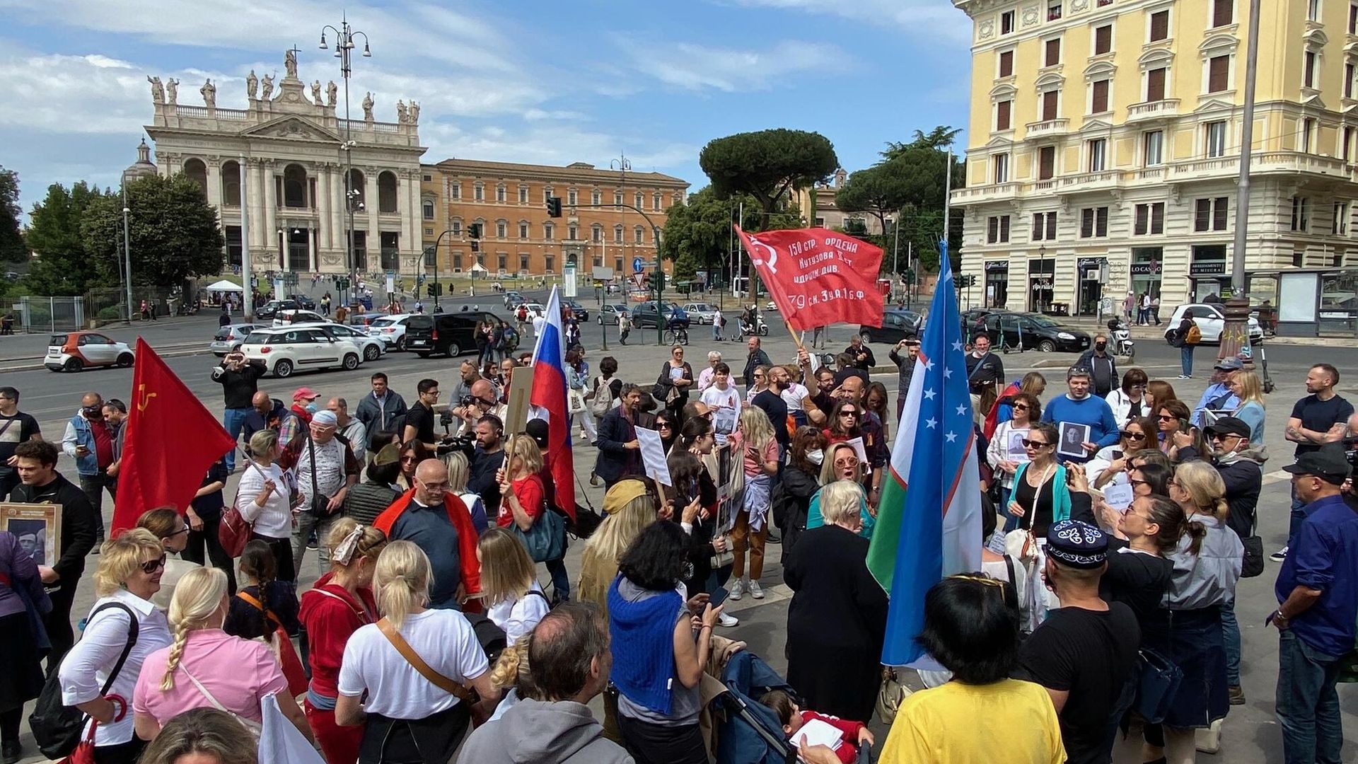 В Риме прошла акция Бессмертный полк В Риме прошла акция Бессмертный полк - РИА Новости, 1920, 08.05.2022