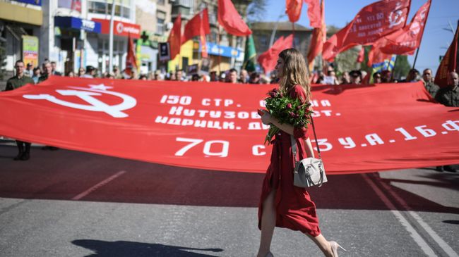 Участники акции Бессмертный полк в Мелитополе Участники акции Бессмертный полк в Мелитополе