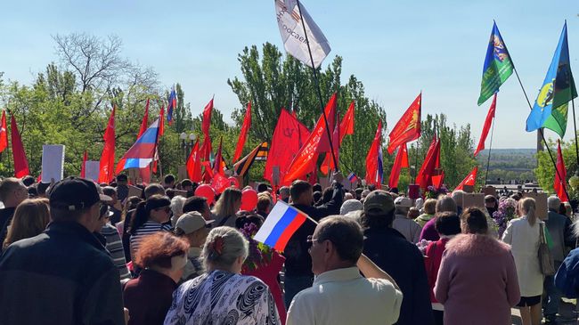 Участники акции Бессмертный полк в Херсоне Участники акции Бессмертный полк в Херсоне