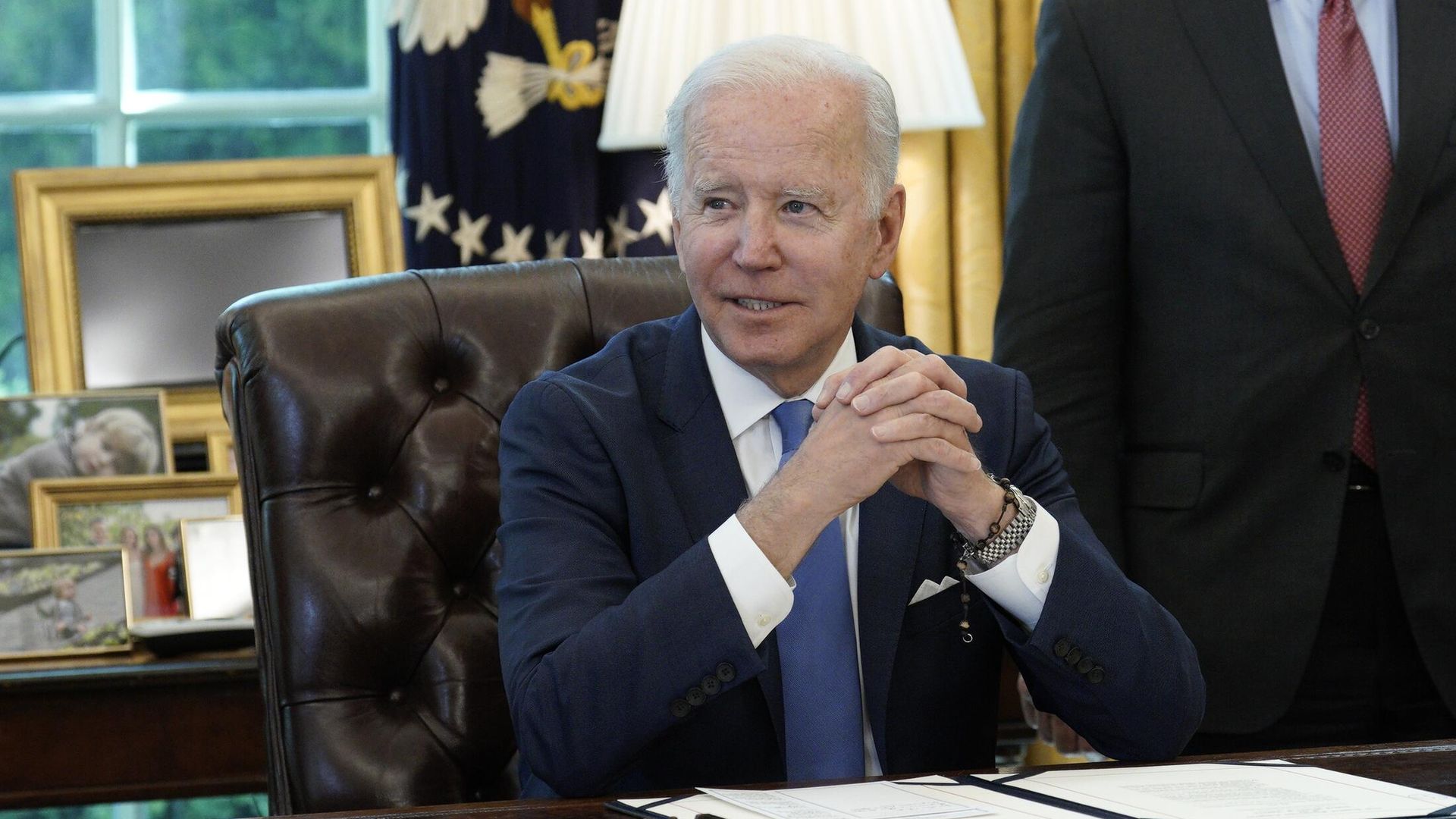 Президент США Джо Байден после подписания закона о ленд-лизе для Украины в Белом доме в Вашингтоне Президент США Джо Байден после подписания закона о ленд-лизе для Украины в Белом доме в Вашингтоне - РИА Новости, 1920, 27.05.2022