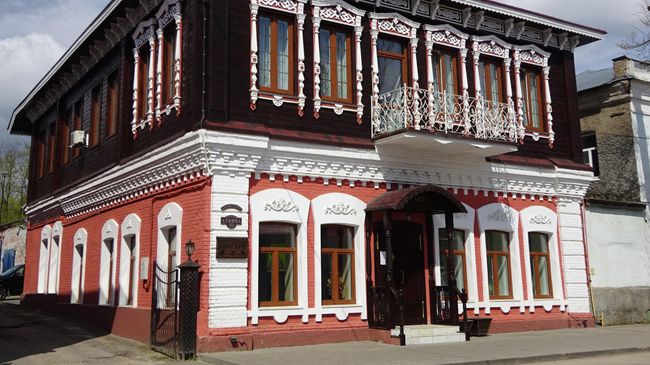 Гостиница Снегири расположена в доме, построенном в 1857 году Гостиница Снегири расположена в доме, построенном в 1857 году
