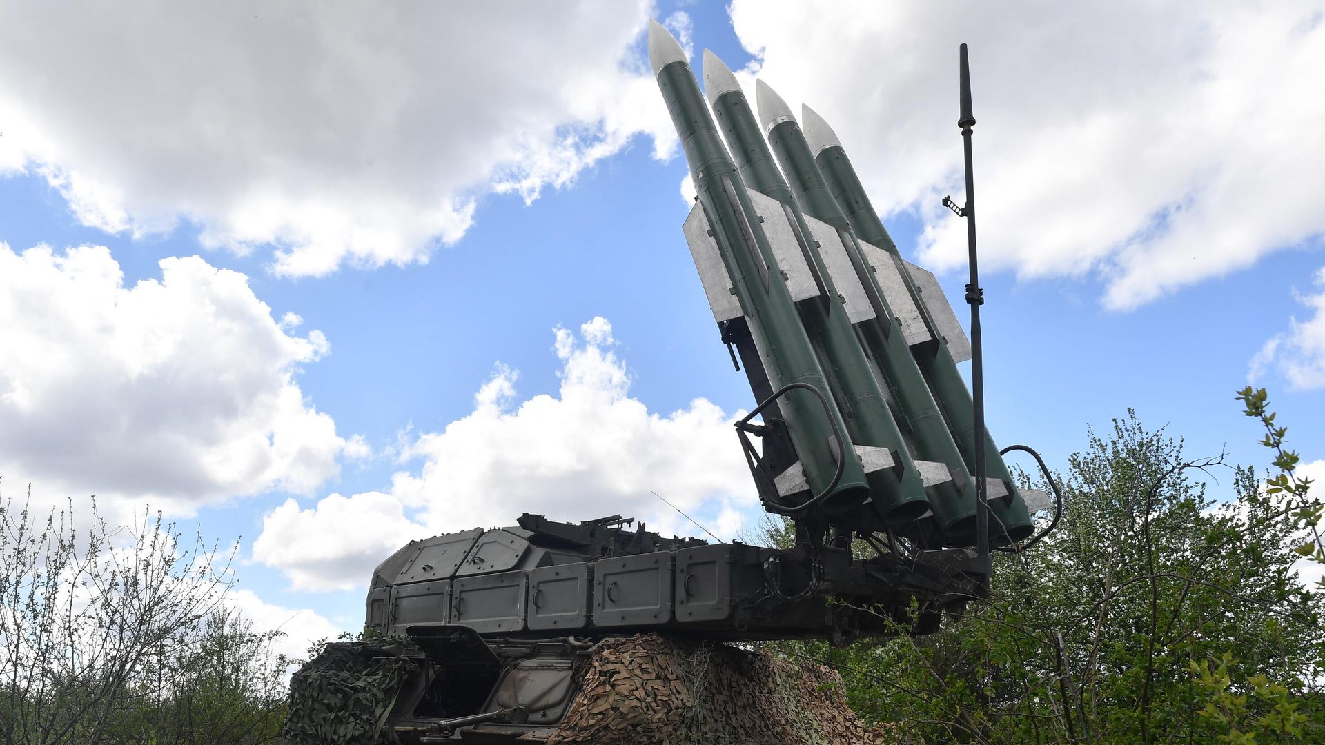 Зенитный ракетный комплекс (ЗРК) Бук-МЗ Вооруженных сил России Зенитный ракетный комплекс (ЗРК) Бук-МЗ Вооруженных сил России - РИА Новости, 1920, 22.06.2022