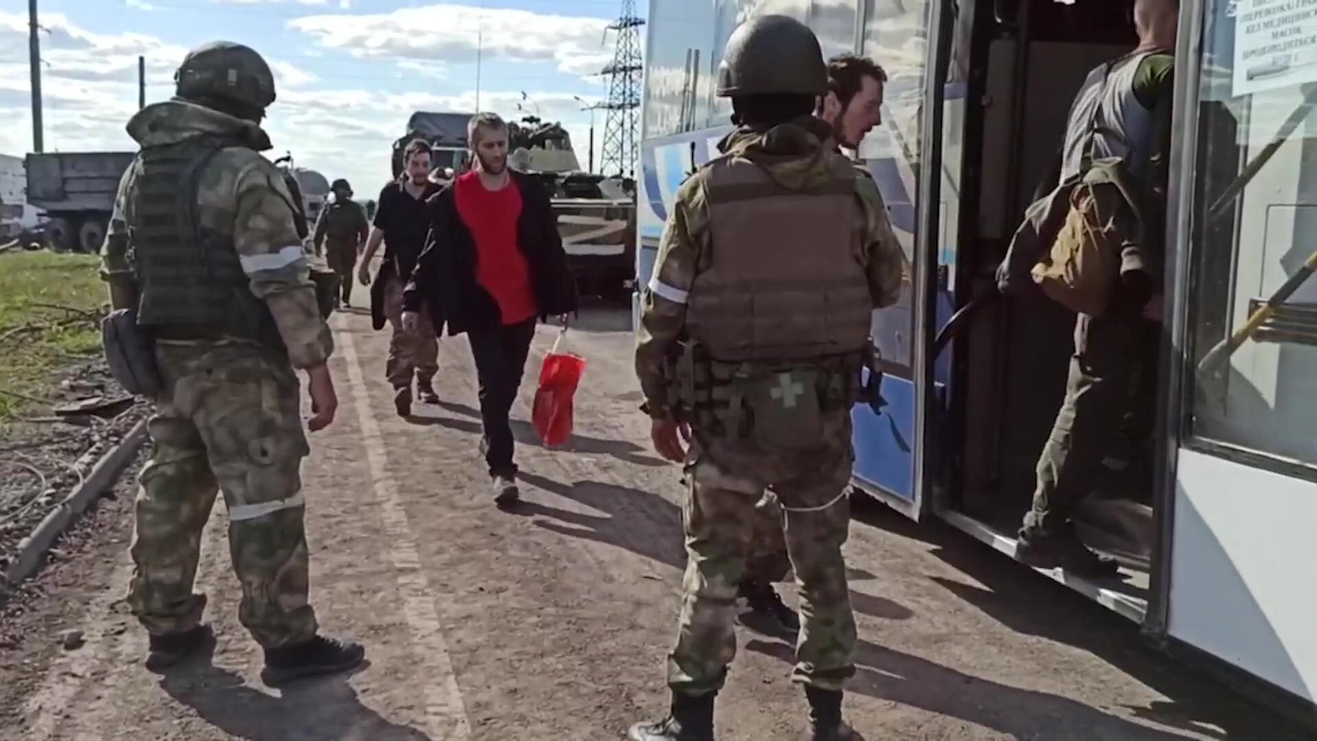 Украинские военные с Азовстали в Мариуполе, сдавшиеся в плен Украинские военные с Азовстали в Мариуполе, сдавшиеся в плен - РИА Новости, 1920, 17.05.2022
