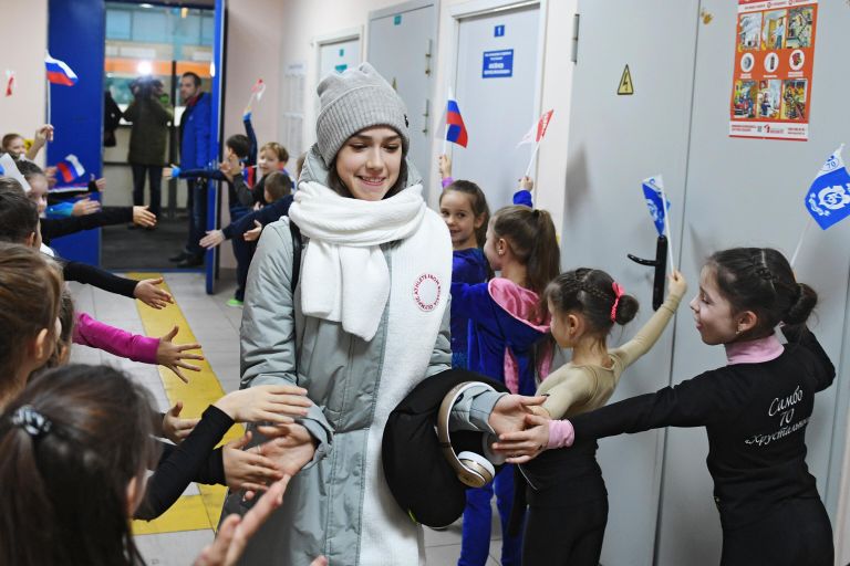 Алина Загитова в 2018 году Алина Загитова в 2018 году