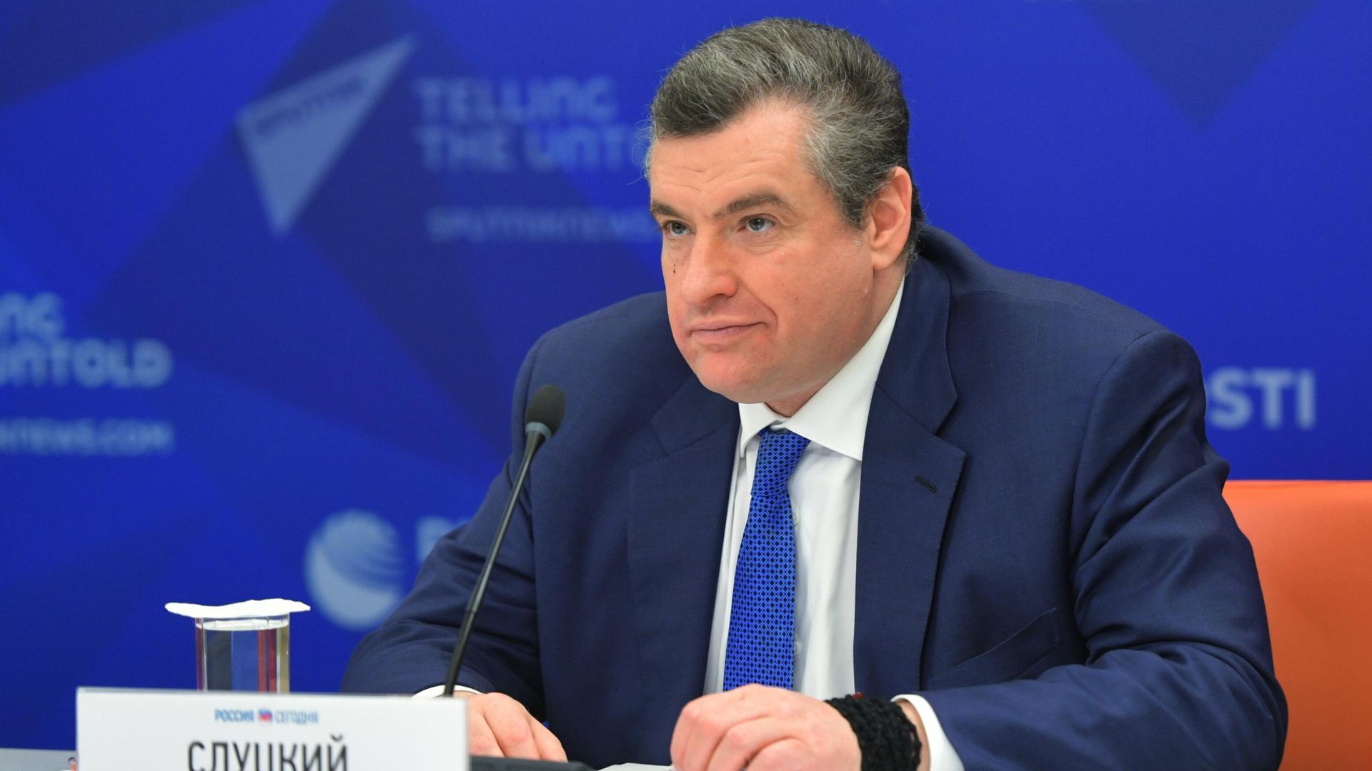 Депутат Государственной Думы РФ, председатель Комитета по международным делам Леонид Эдуардович Слуцкий Депутат Государственной Думы РФ, председатель Комитета по международным делам Леонид Эдуардович Слуцкий - РИА Новости, 1920, 02.02.2023