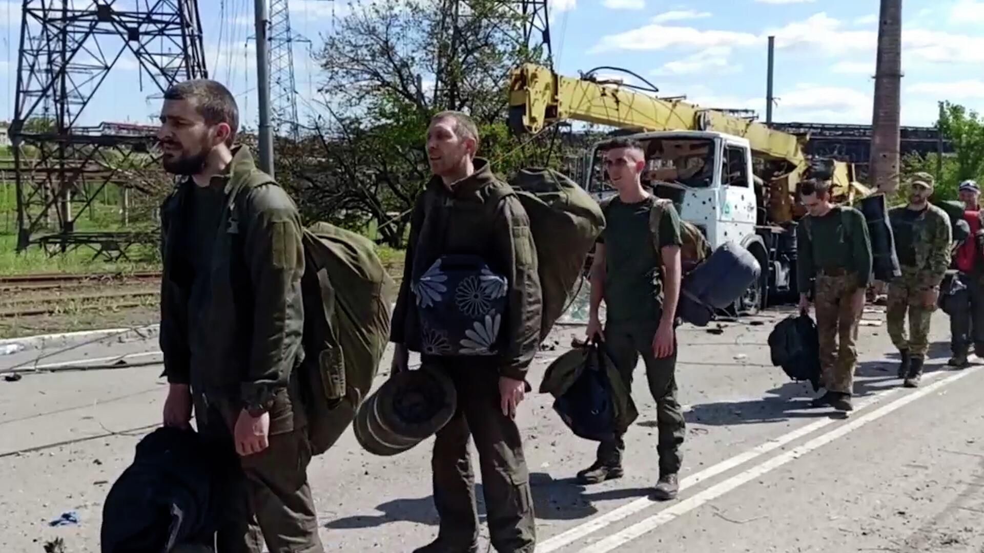 Выход последних украинских боевиков с Азовстали Выход последних украинских боевиков с Азовстали - РИА Новости, 1920, 20.05.2022