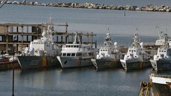 Корабли береговой охраны Украины в Одесском порту