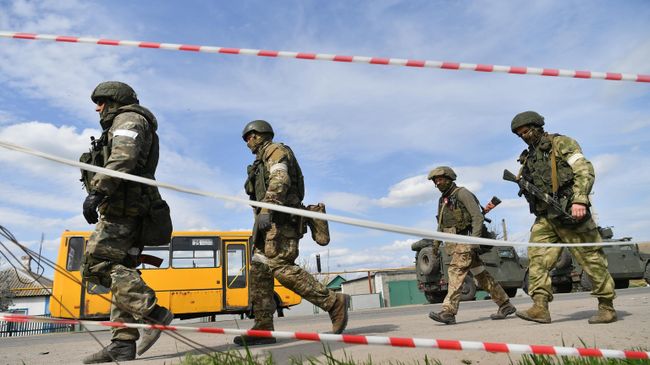 Бойцы Народной милиции ДНР
