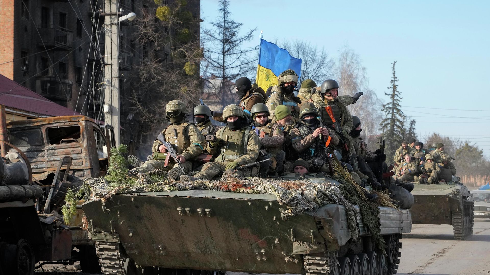 Украинские военные на БМП - РИА Новости, 1920, 01.06.2022
