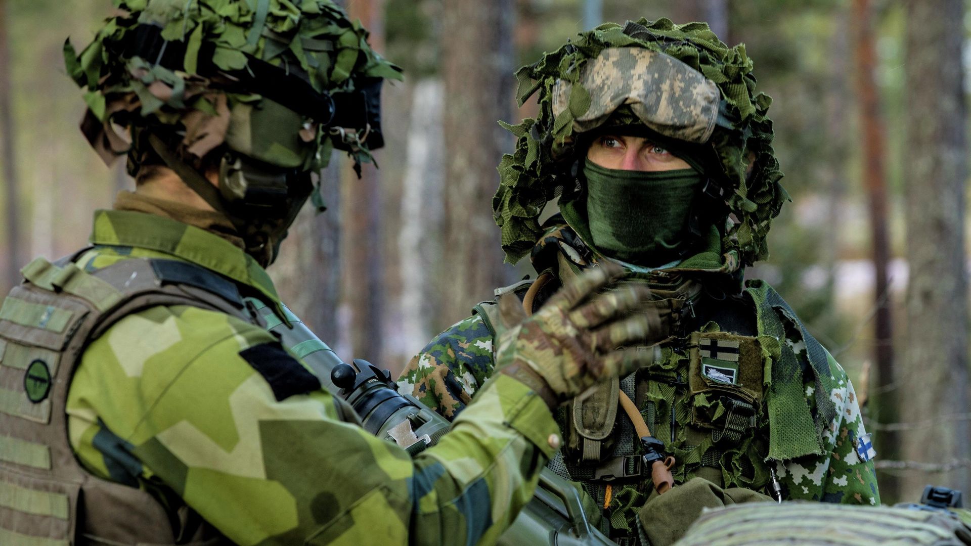 Шведский и финский военнослужащие Шведский и финский военнослужащие - РИА Новости, 1920, 21.08.2024