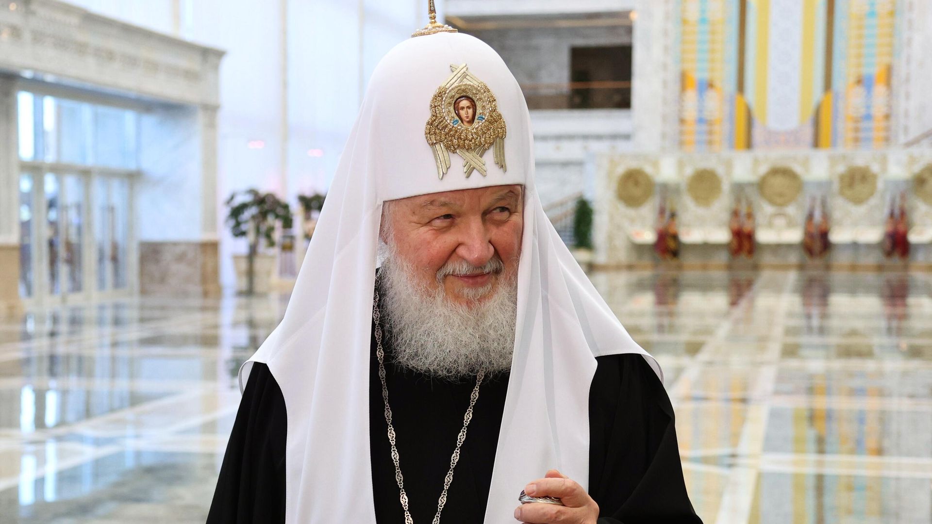 Патриарх Московский и всея Руси Кирилл перед встречей с президентом Белоруссии Александром Лукашенко в Минске Патриарх Московский и всея Руси Кирилл перед встречей с президентом Белоруссии Александром Лукашенко в Минске - РИА Новости, 1920, 13.08.2022