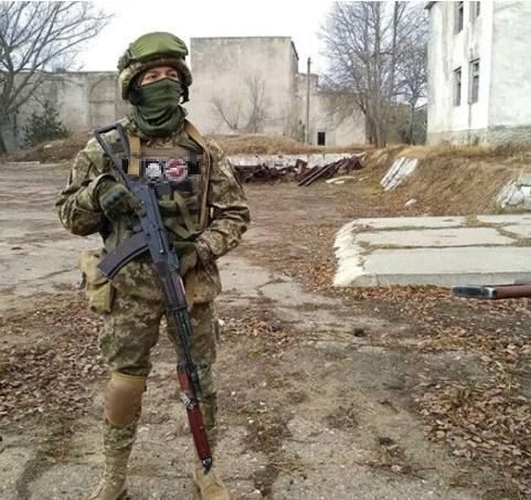 Украинский военный в Донбассе. Фотография из телеграм-канала Украинский военный в Донбассе. Фотография из телеграм-канала - РИА Новости, 1920, 01.06.2022