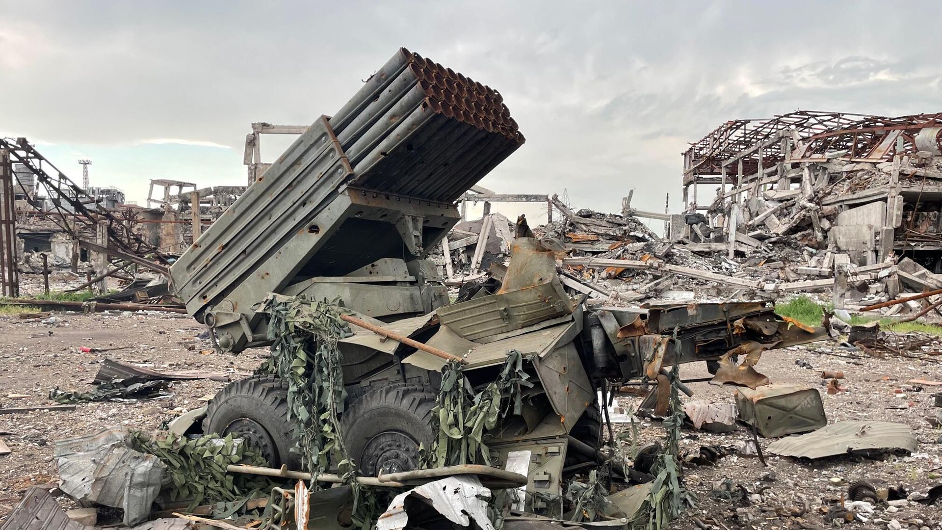 Металлургический комбинат Азовсталь после освобождения союзными войсками армий России и ДНР Металлургический комбинат Азовсталь после освобождения союзными войсками армий России и ДНР - РИА Новости, 1920, 06.06.2022