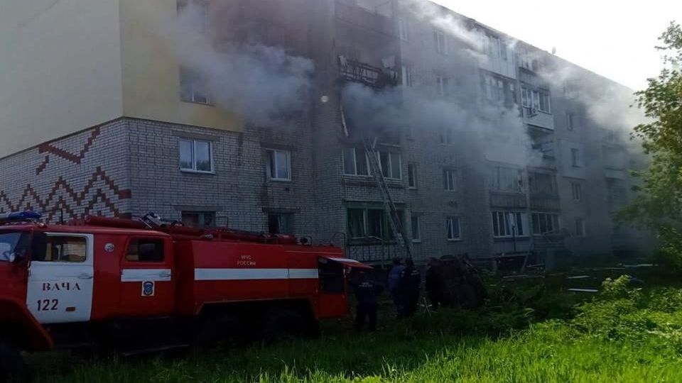 Пожар в пятиэтажном жилом доме в Богородске Нижегородской области Пожар в пятиэтажном жилом доме в Богородске Нижегородской области - РИА Новости, 1920, 07.06.2022
