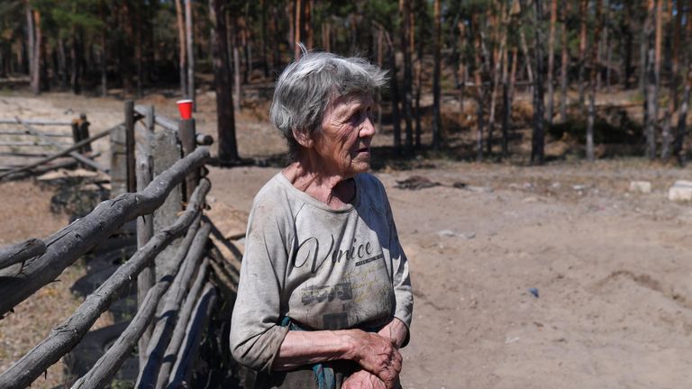 Жительница дачного поселка Замуловка под Северодонецком Жительница дачного поселка Замуловка под Северодонецком