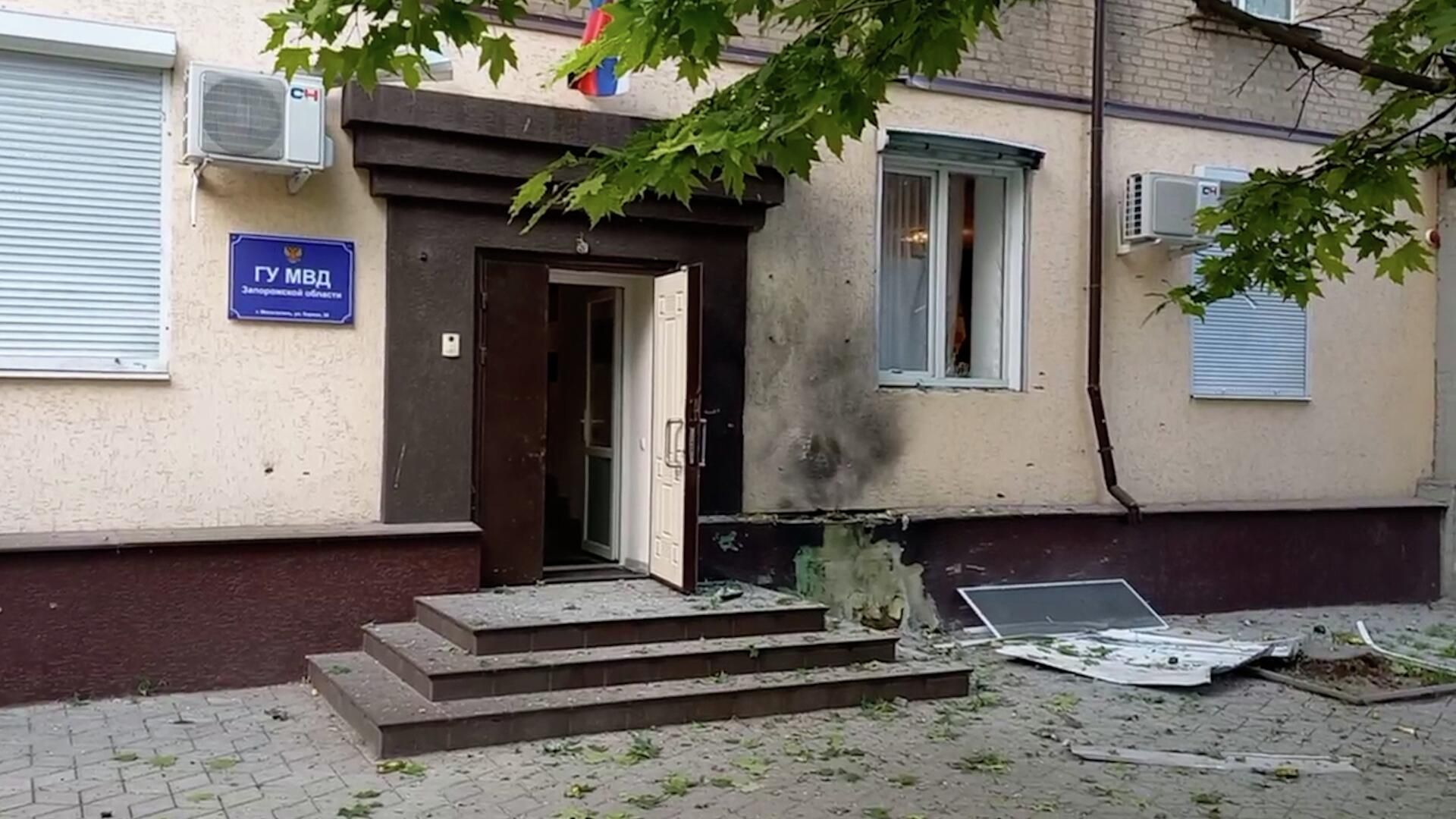 Кадры с места теракта в Мелитополе Кадры с места теракта в Мелитополе - РИА Новости, 1920, 12.06.2022