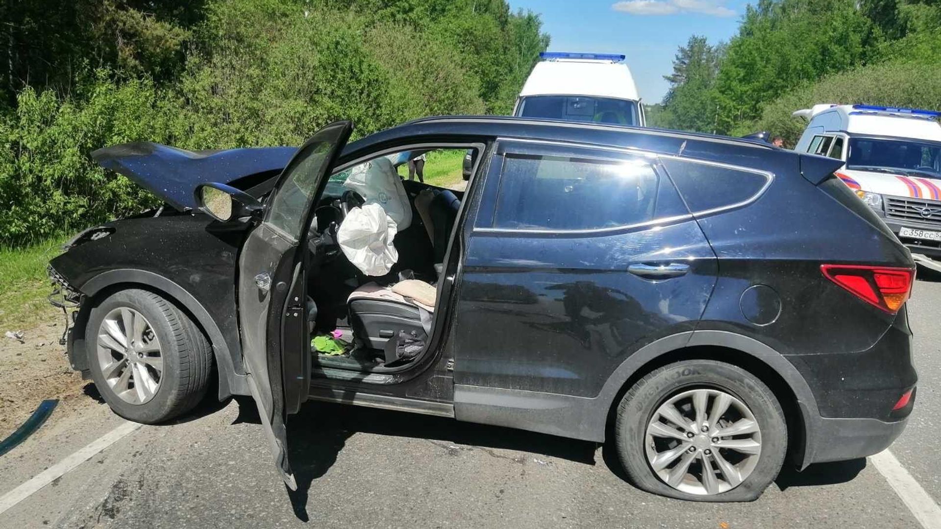 ДТП с участием двух автомобилей в Уренском районе Нижегородской области - РИА Новости, 1920, 13.06.2022