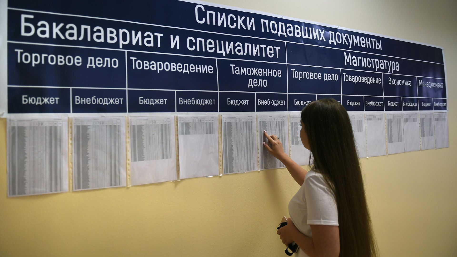 Списки подавших документы в ВУЗ Списки подавших документы в ВУЗ - РИА Новости, 1920, 03.10.2022