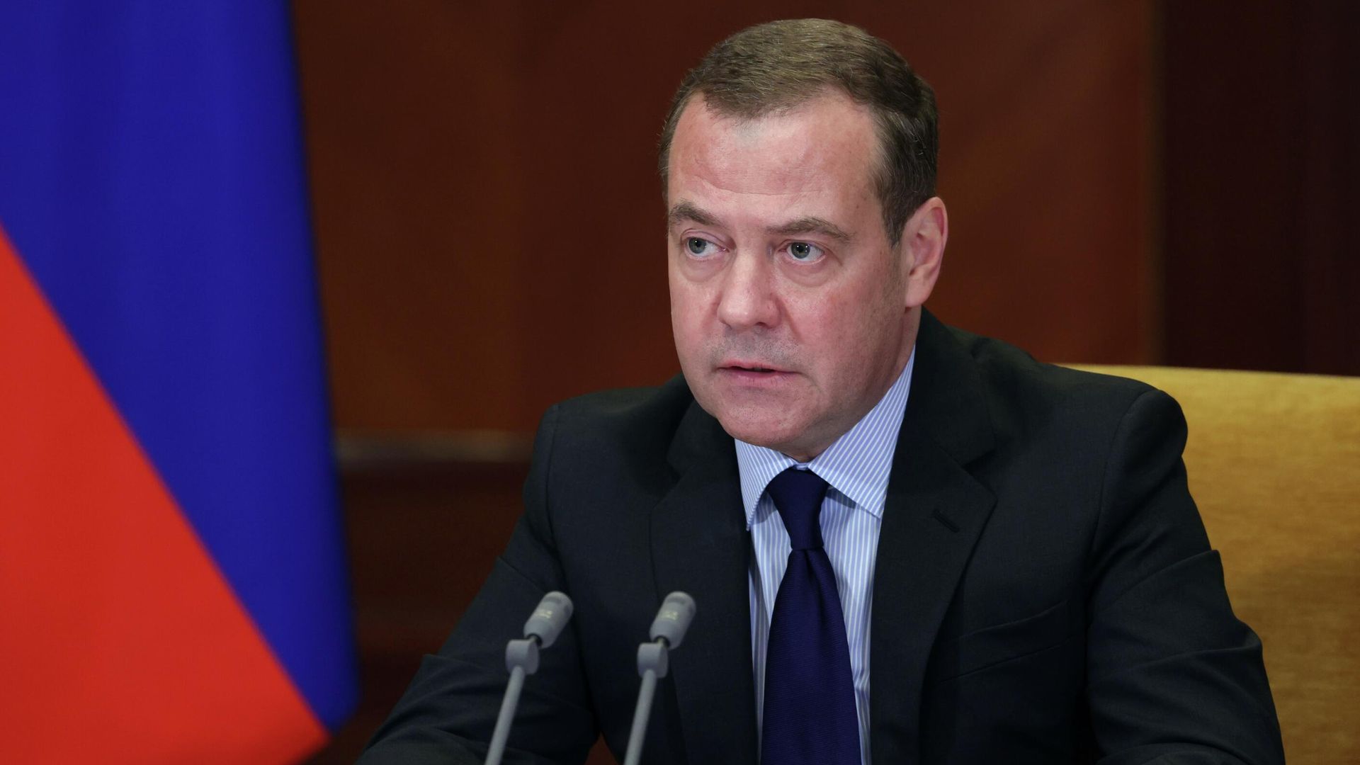 Заместитель председателя Совета безопасности РФ Дмитрий Медведев провел заседание межведомственной комиссии СБ по обеспечению технологического суверенитета государства Заместитель председателя Совета безопасности РФ Дмитрий Медведев провел заседание межведомственной комиссии СБ по обеспечению технологического суверенитета государства - РИА Новости, 1920, 21.06.2022
