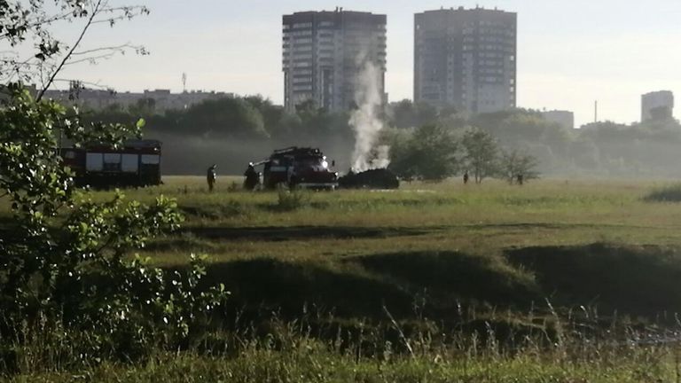 Военно-транспортный самолёт Ил-76 совершил жесткую посадку в Рязанской области Военно-транспортный самолёт Ил-76 совершил жесткую посадку в Рязанской области