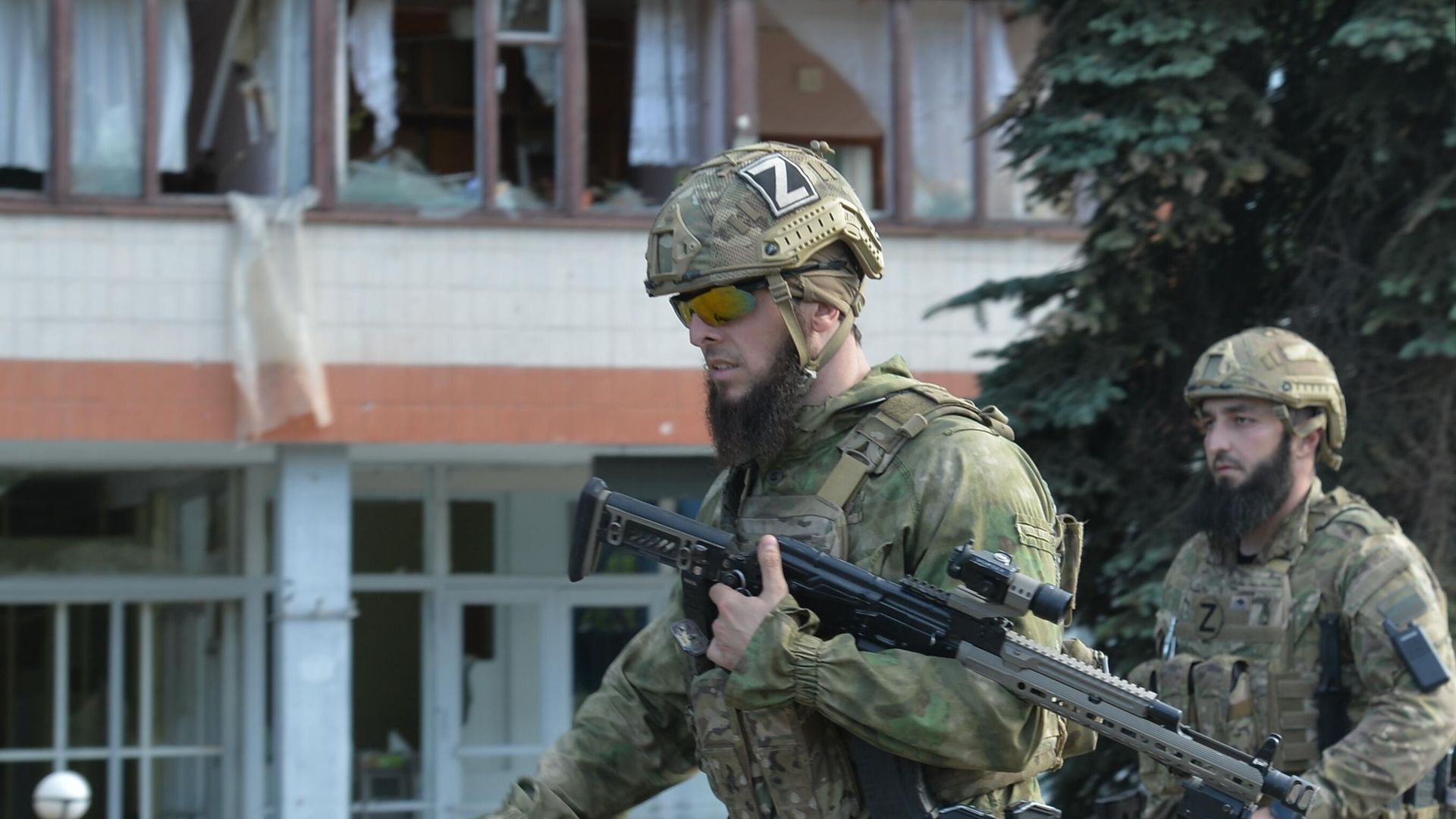 Бойцы подразделения полка полиции специального назначения имени Героя России Ахмата-Хаджи Кадырова МВД Чеченской Республики - РИА Новости, 1920, 05.05.2023