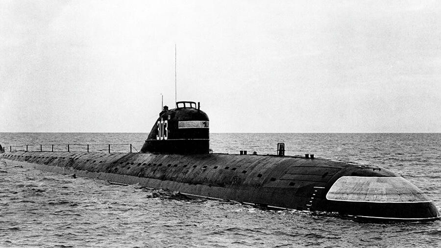 АПЛ К-3 в открытом море, 1960 год АПЛ К-3 в открытом море, 1960 год - РИА Новости, 1920, 29.06.2022