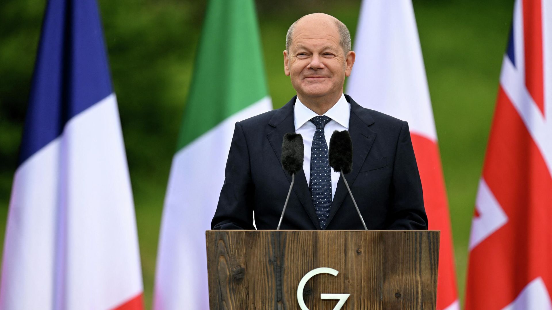 Канцлер Германии Олаф Шольц на пресс-конференции в рамках саммита G7 Канцлер Германии Олаф Шольц на пресс-конференции в рамках саммита G7 - РИА Новости, 1920, 29.06.2022