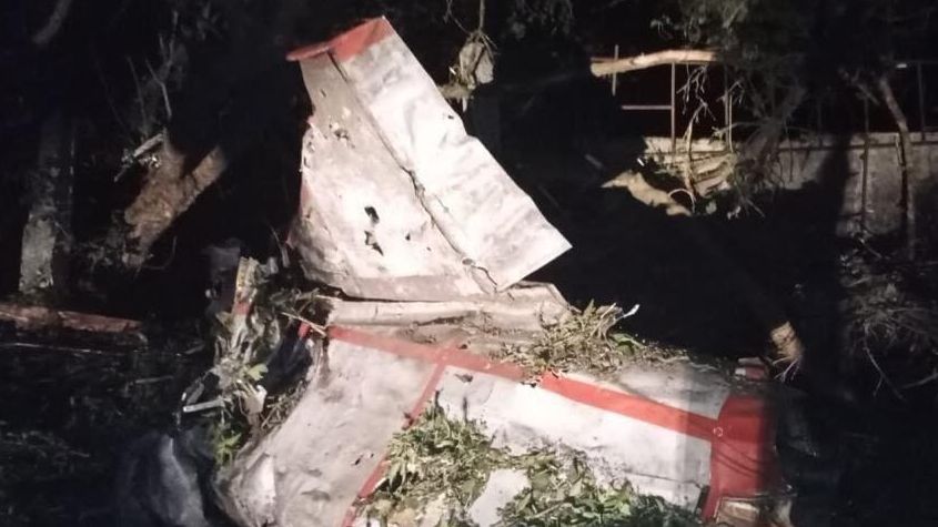 Обломки украинского беспилотника Стриж Ту-141, сбитого в Курской области Обломки украинского беспилотника Стриж Ту-141, сбитого в Курской области - РИА Новости, 1920, 28.06.2022
