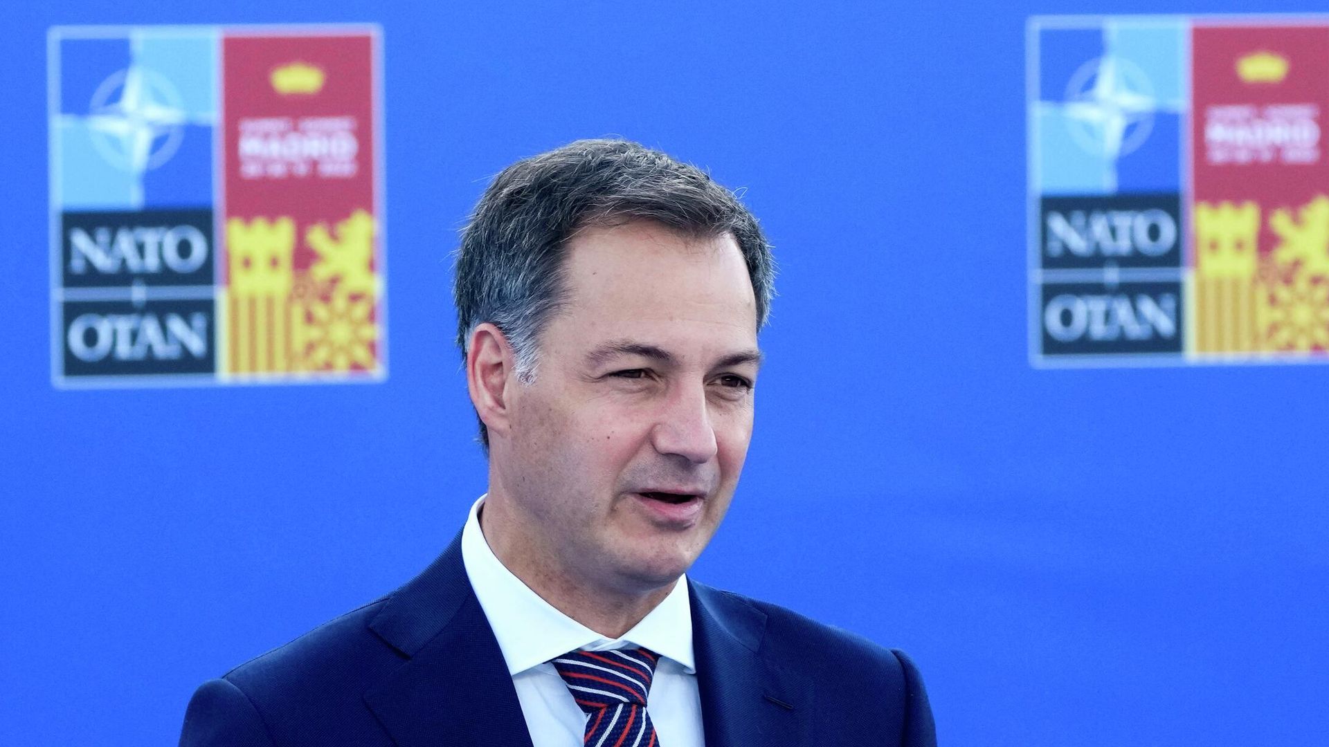 Премьер-министр Бельгии Александер де Кроо на саммите НАТО в Мадриде. 29 июня 2022 Премьер-министр Бельгии Александер де Кроо на саммите НАТО в Мадриде. 29 июня 2022 - РИА Новости, 1920, 29.06.2022