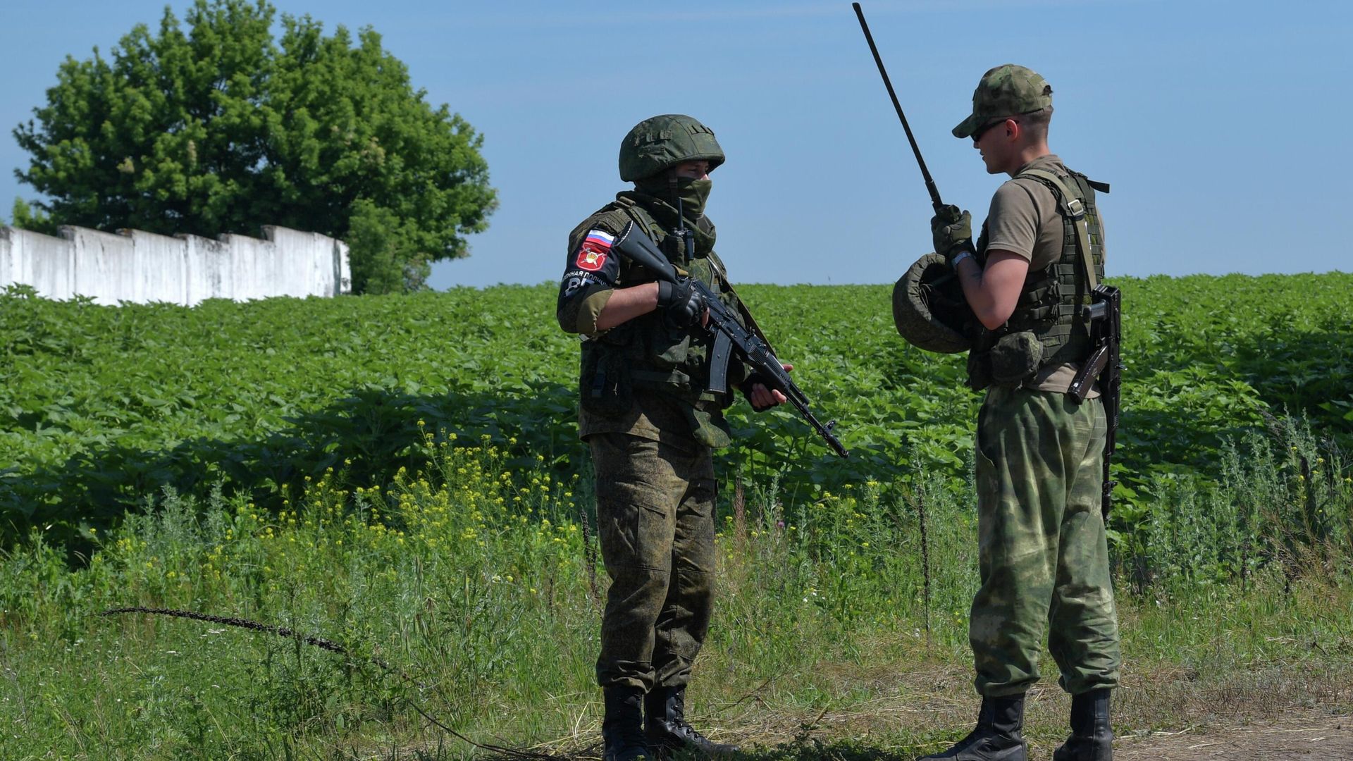 Российские военнослужащие на блокпосту Российские военнослужащие на блокпосту - РИА Новости, 1920, 21.09.2022