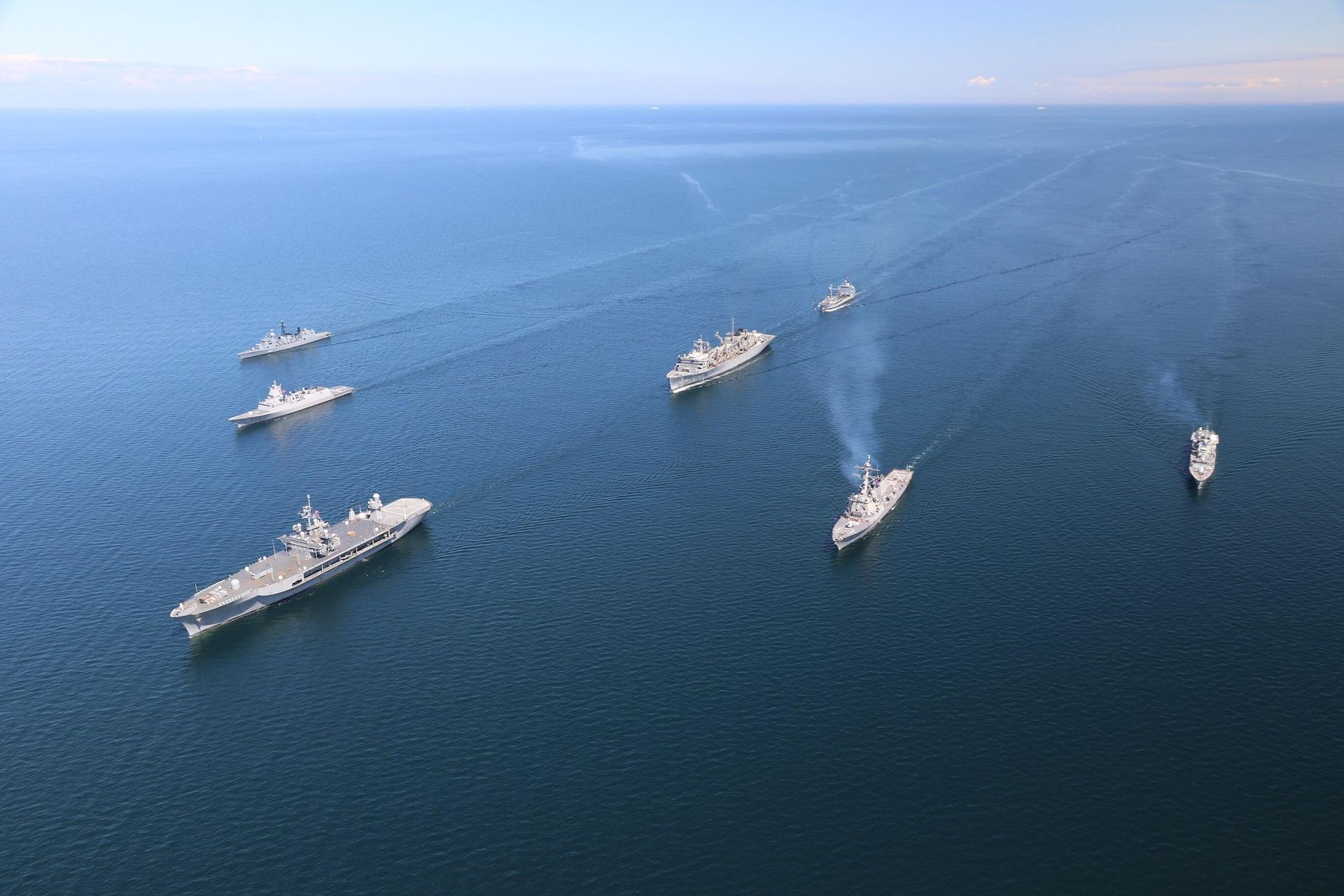 Корабли НАТО во время совместных учений Baltops в Балтийском море Корабли НАТО во время совместных учений Baltops в Балтийском море - РИА Новости, 1920, 27.09.2023