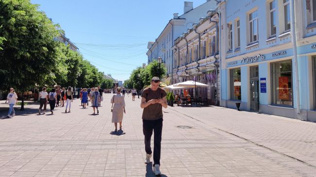 Тверь. Вид на улицу Трехсвятскую улицу Тверь. Вид на улицу Трехсвятскую улицу