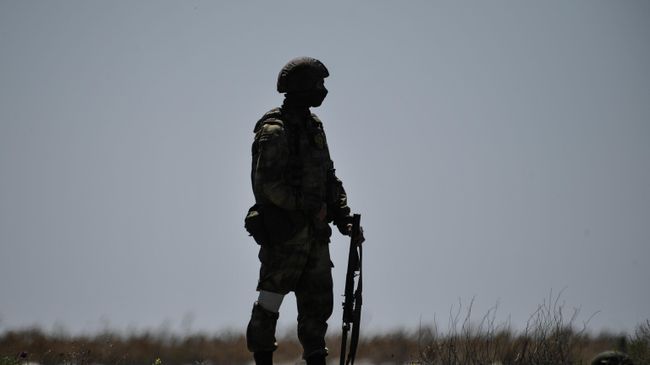 Военнослужащий подразделения инженерно-сапёрной бригады ВС РФ 