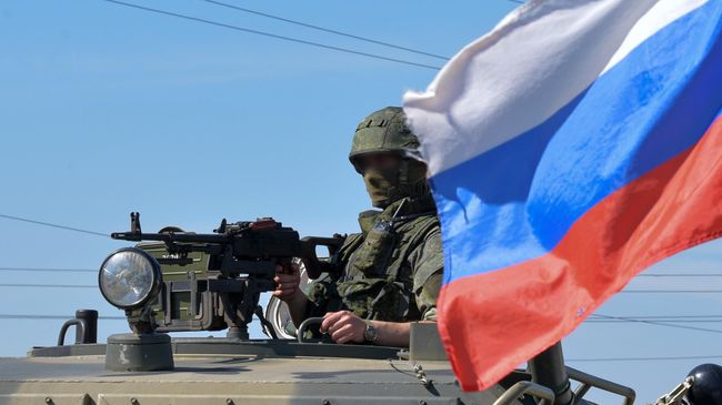 Блокпост ВС России в Харьковской области
