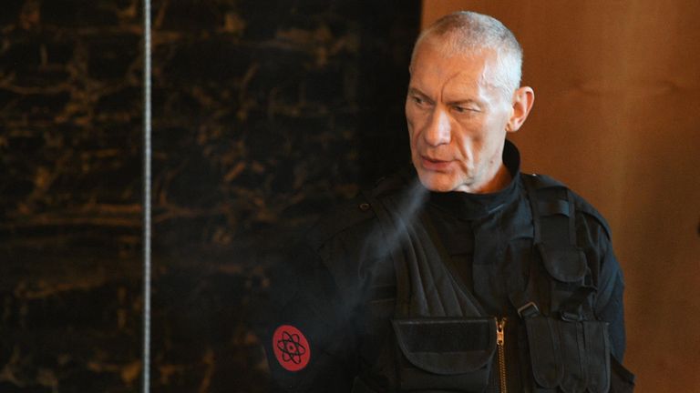 Актер Игорь Жижикин на съемочной площадке сериала Суперпозиция в Москве