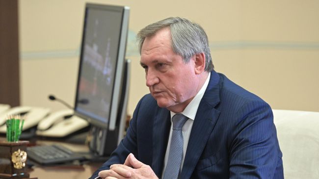 Министр энергетики РФ Николай Шульгинов во время встречи с президентом РФ Владимиром Путиным