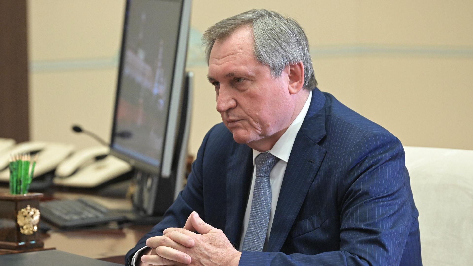 Министр энергетики РФ Николай Шульгинов во время встречи с президентом РФ Владимиром Путиным - РИА Новости, 1920, 18.08.2023