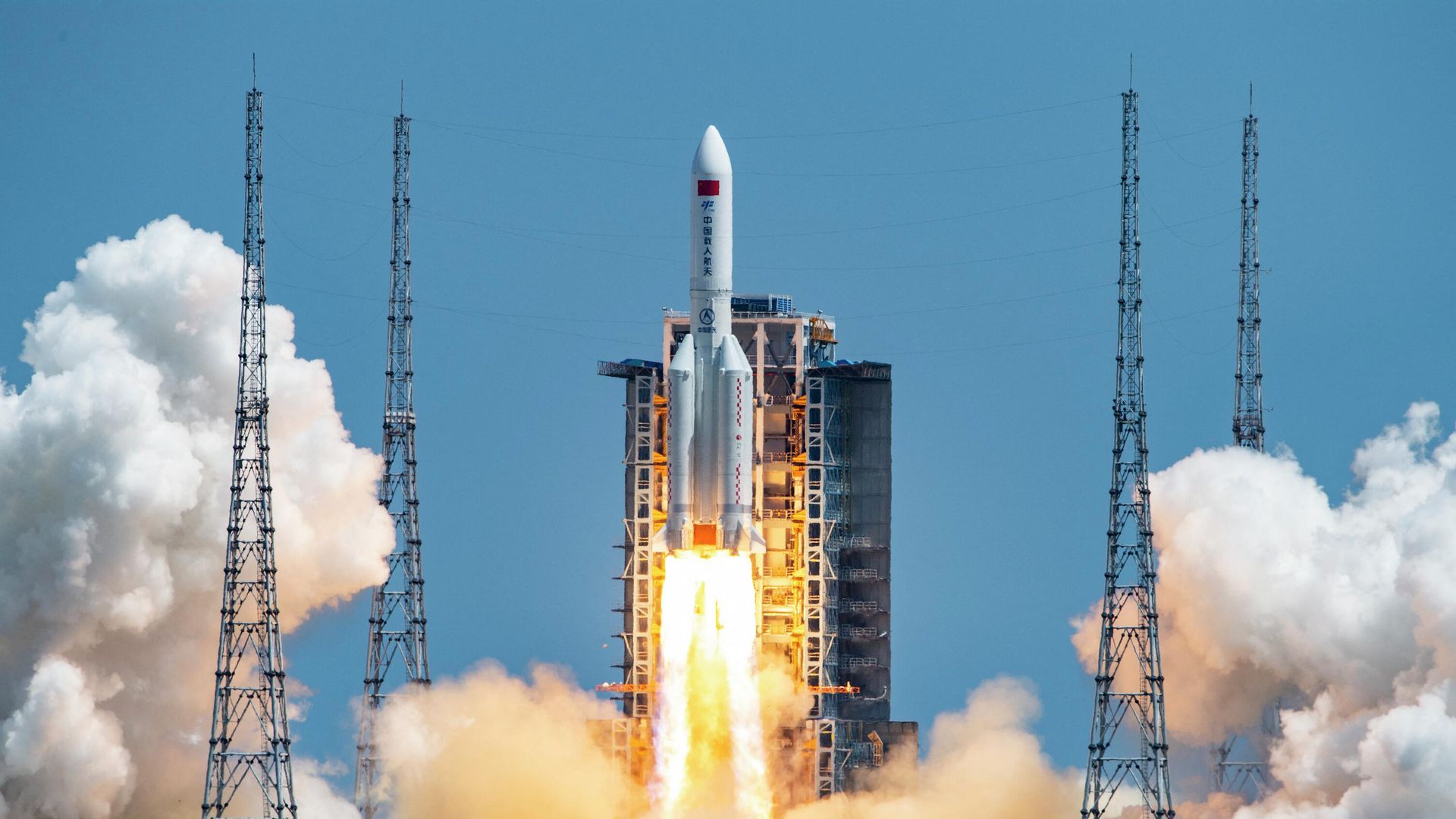 Старт ракеты-носителя Чанчжэн-5В с лабораторным модулем для китайской орбитальной станции с космодрома Вэньчан на острове Хайнань, Китай Старт ракеты-носителя Чанчжэн-5В с лабораторным модулем для китайской орбитальной станции с космодрома Вэньчан на острове Хайнань, Китай - РИА Новости, 1920, 24.07.2022