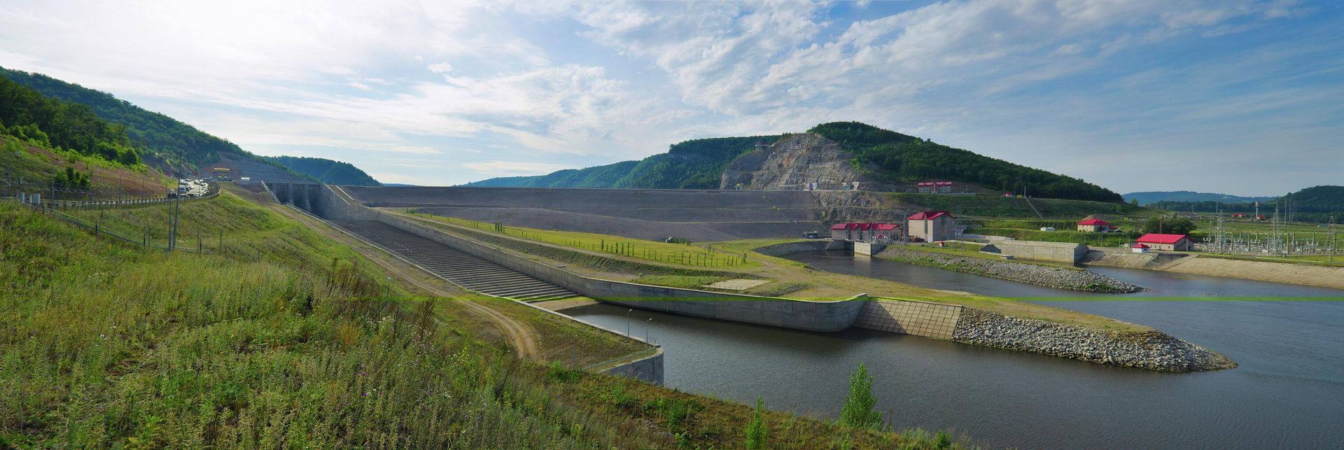 Плотина Юмагузинского водохранилища. Панорама Плотина Юмагузинского водохранилища. Панорама - РИА Новости, 1920, 26.07.2022
