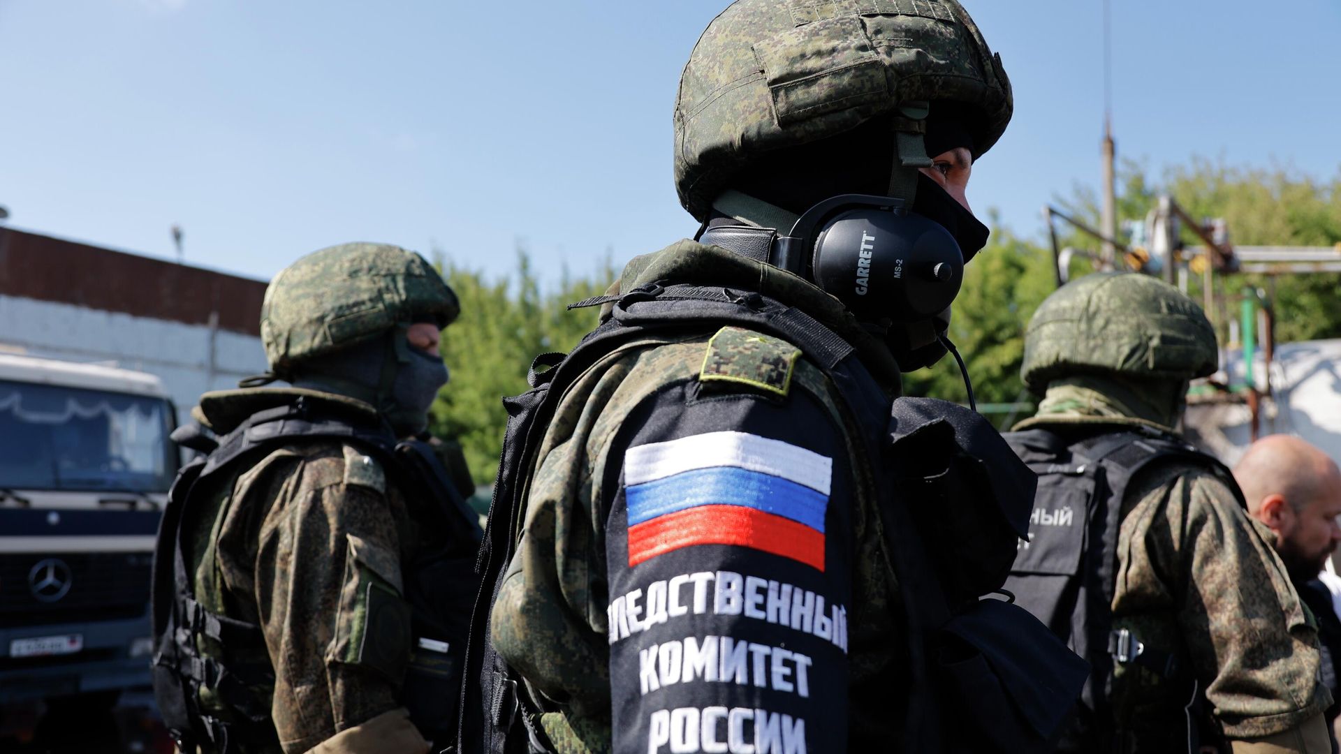 Сотрудники Следственного комитета России в Донецке Сотрудники Следственного комитета России в Донецке - РИА Новости, 1920, 30.07.2022